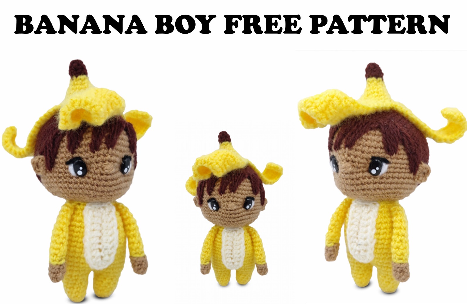 Free Banana Boy Amigurumi Pattern - Craft Your Adorable Crochet Banana Friend