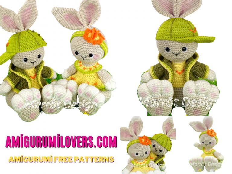 Free Bunny With Hat Amigurumi Pattern | Craft Your Adorable Crochet Bunny Friend
