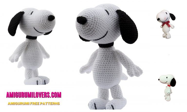 Free Crochet Pattern for Amigurumi Dog Snoopy