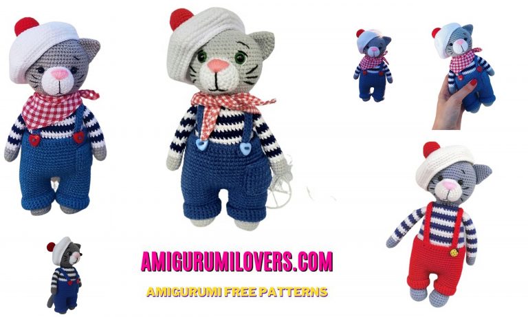Amigurumi Cat Jeremy Free Crochet English Pattern