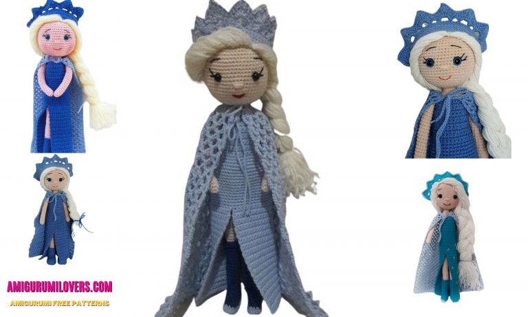Amigurumi Disney Frozen Princess Elsa Free Crochet Pattern