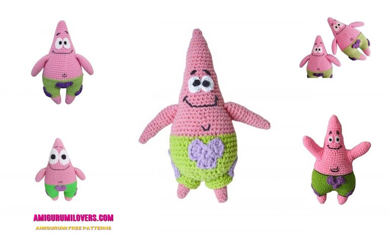 Amigurumi Patrick Star Free Crochet Pattern