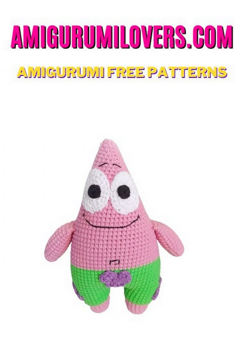 Amigurumi Patrick Star Free Crochet Pattern