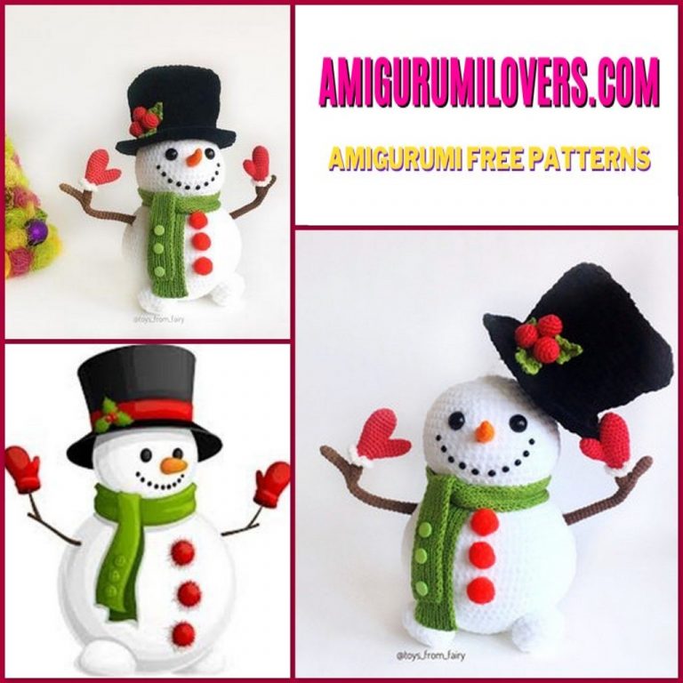 Free Hat Snowman Amigurumi Pattern | Craft Your Cozy Crochet Snowman Friend