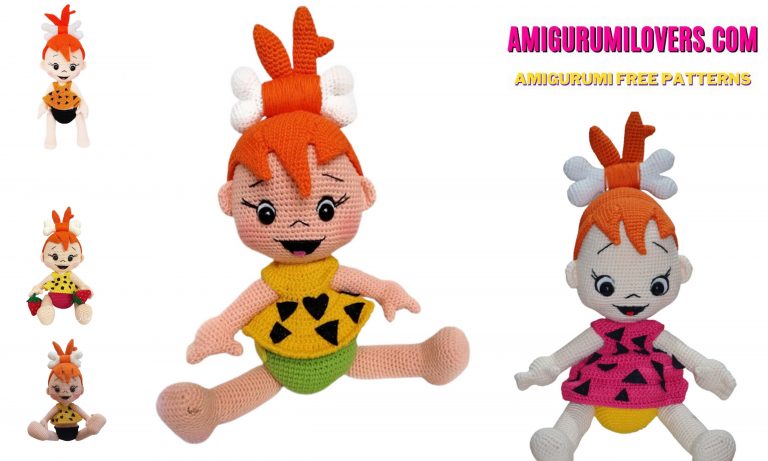 Crafting Nostalgia: Amigurumi Pebbles Flintstone Free Crochet Pattern
