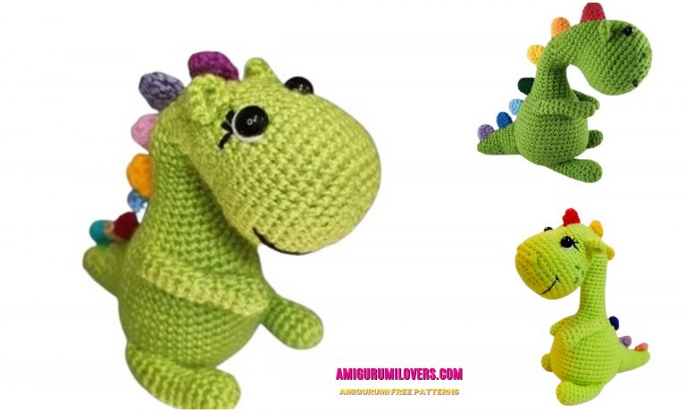 Cute Little Dinosaur Amigurumi Free Crochet Pattern