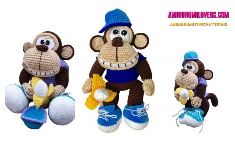 Cute Monkey Amigurumi Free Pattern
