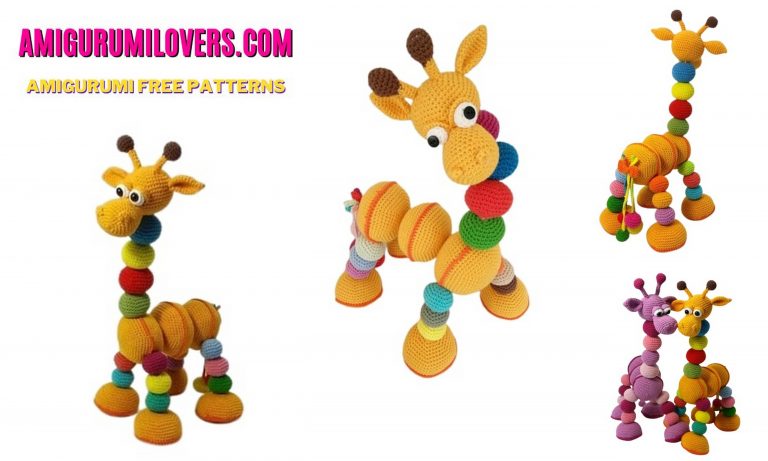 Amigurumi Rainbow Giraffe Free Crochet Pattern