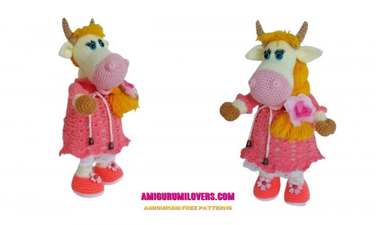 Sweet Cow Amigurumi Free Crochet Pattern
