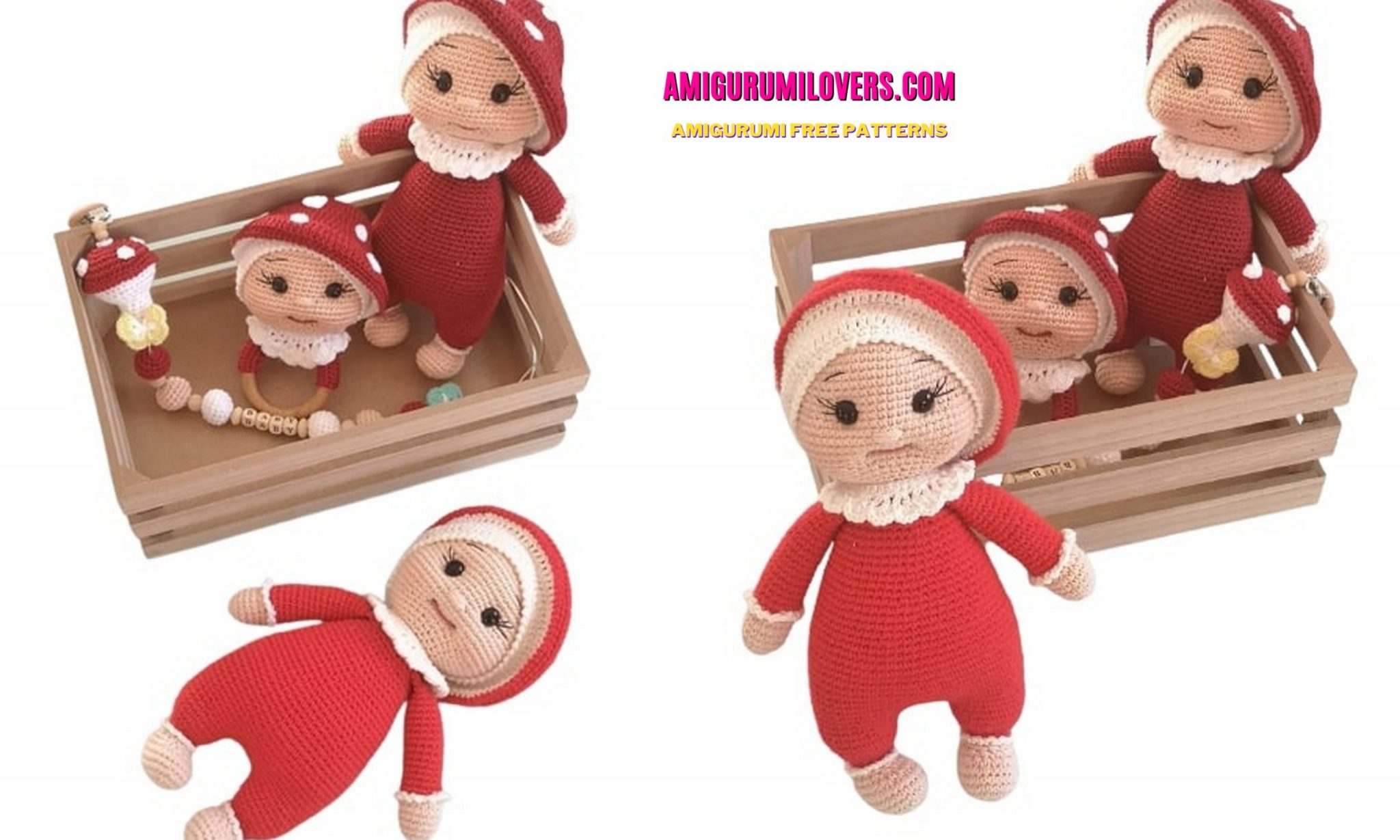 Amigurumi Mushroom Baby Free Pattern - Amigurumilovers.com