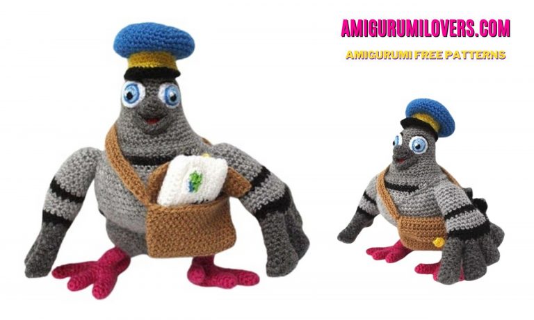 Amigurumi Post Pigeon Free Crochet Pattern