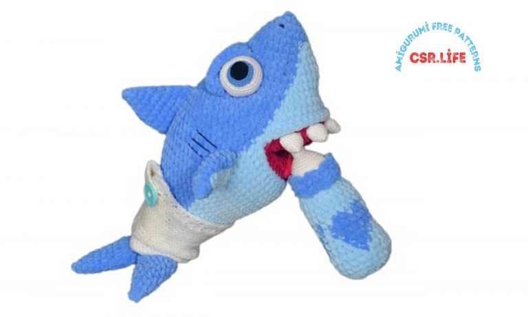 Amigurumi Baby Shark Free Crochet Pattern